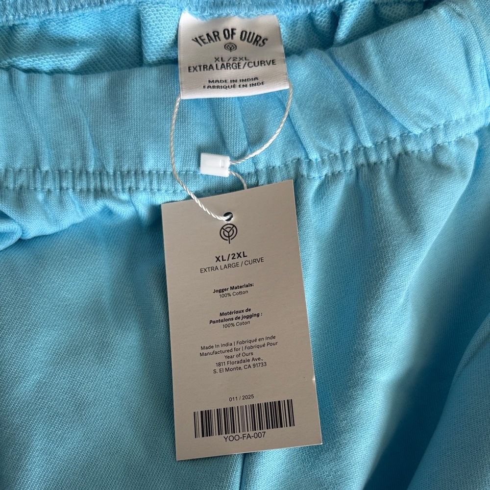 Year of Ours Light Blue Track Pants Size XL - Picture 3 of 6